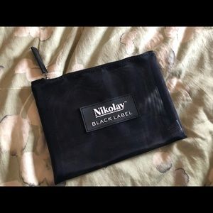 Nikolay Black Mesh Makeup Bag